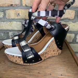 Miss Sixty T-Strapped Wedges